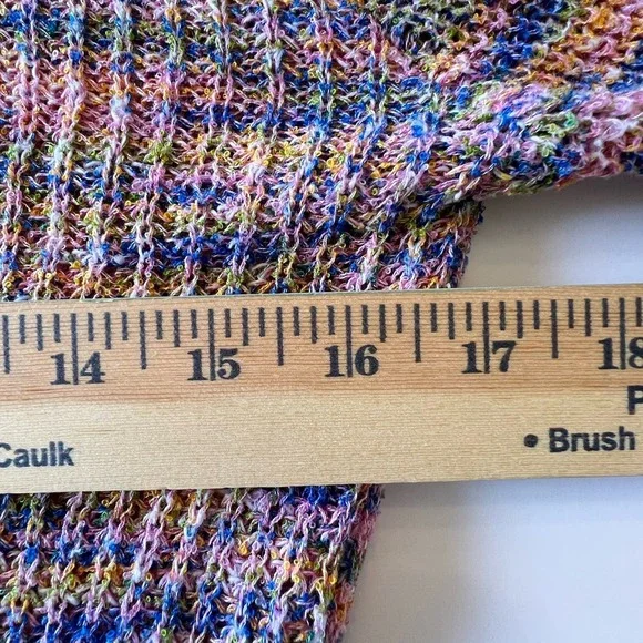 Free People Blair Spacedye Long Sleeve Pullover Sweater Candy Combo Mock Neck S - Picture 4 of 11